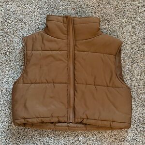 Brown Puffer Vest